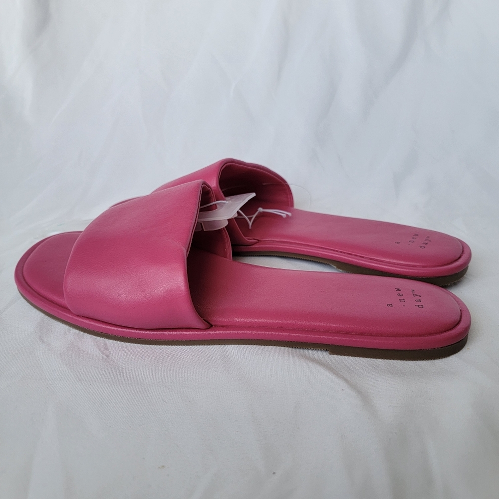 Women's Lulu Slide Sandals | Pink | A New Day - Picture 4 of 6